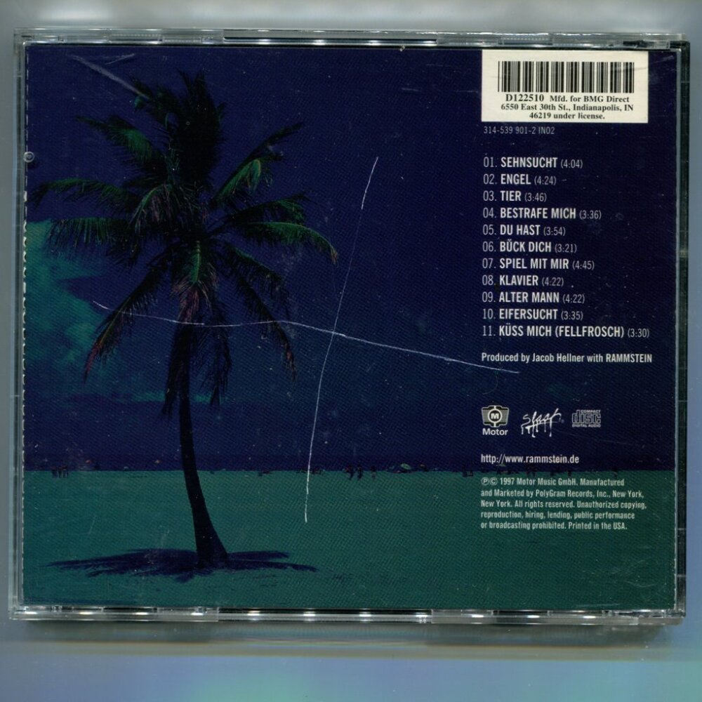 1997 Rammstein "Sehnsucht" CD - Picture 2 of 2